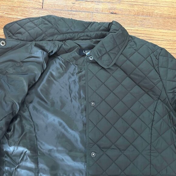 New w/tag Lauren Ralph Lauren Olive Green Logo Jacket M - Picture 5 of 7